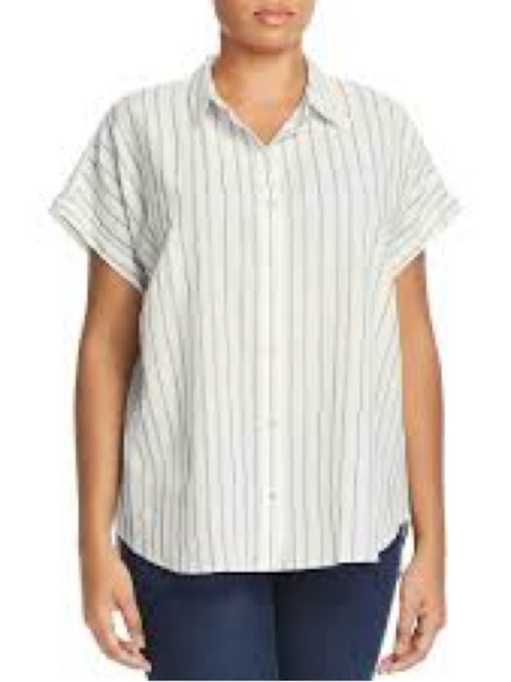 Eileen Fisher Organic Cotton Cap Sleeve Top Sz XL